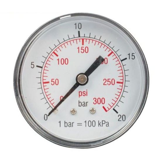 Pressure Gauge 0-20bar1/4rear 63mm D6314r20 Packaged
